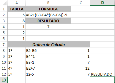 Fórmula Excel