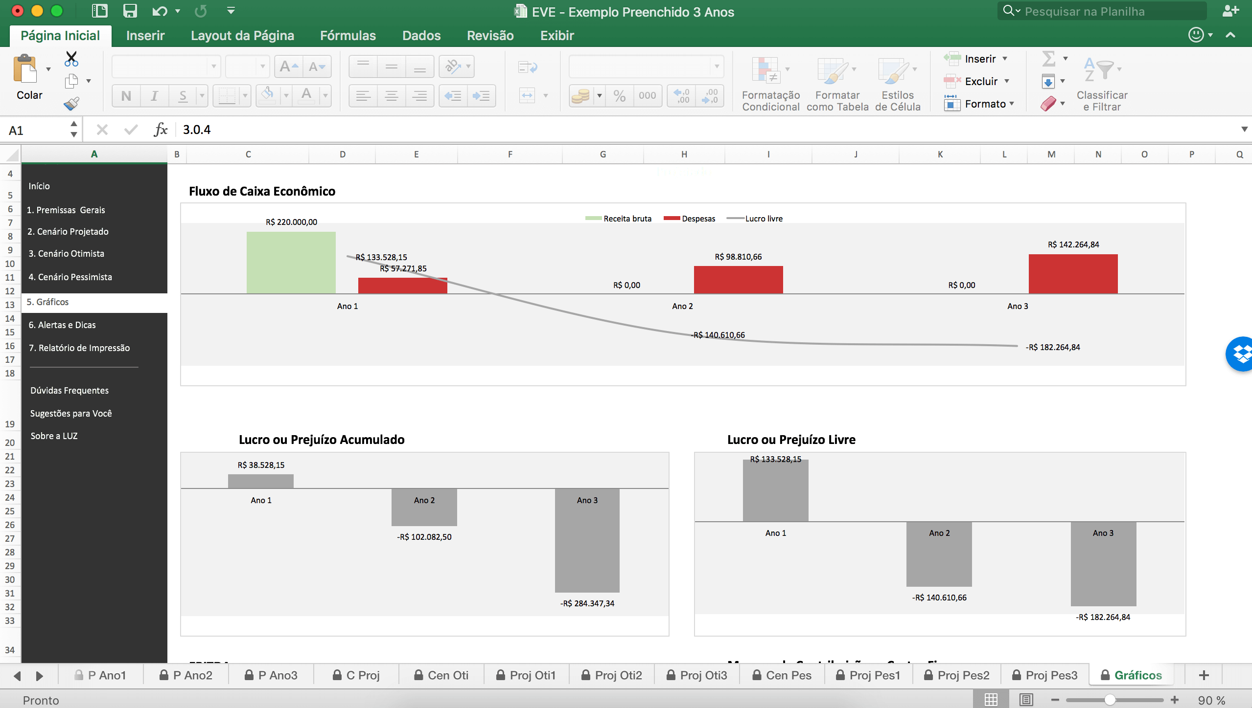 Gráficos no Excel