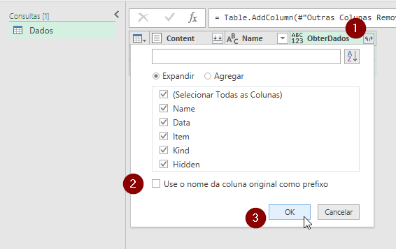 Expandir Coluna Excel