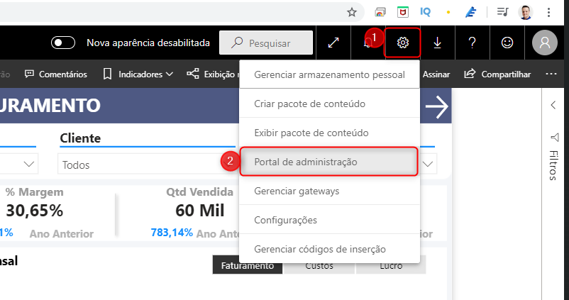 Publicar link público power bi