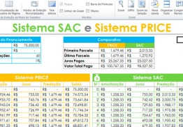 Planilha Tabela SAC PRICE