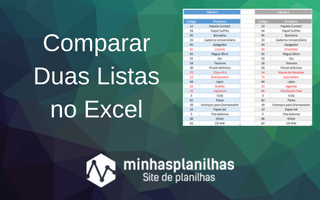 Comparar Duas Listas Excel