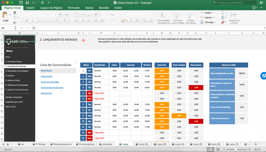 planilhas para gerenciar sua Área de rh minhas planilhas