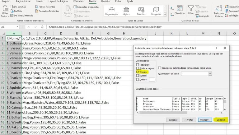 Tipos De Dados No Excel Parte Ler Arquivos Csv Minhas Planilhas