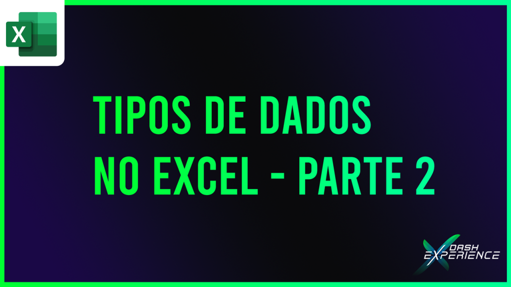 Tipos de Dados no Excel